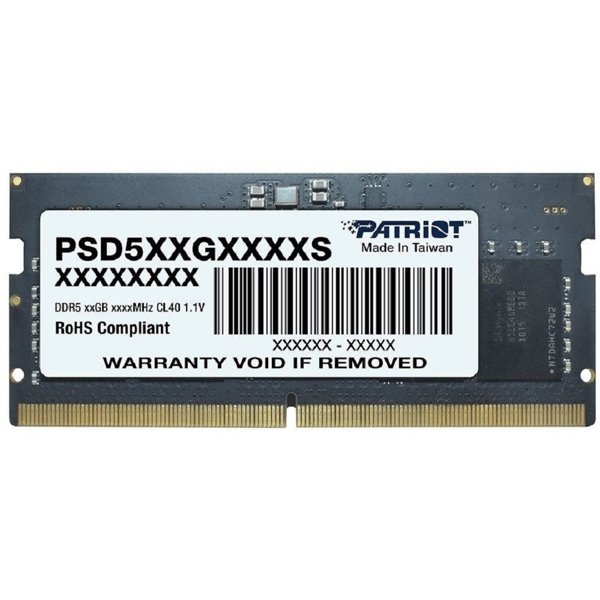 Patriot DDR5 SODIMM 16Gb 4800MHz PSD516G480081S RTL PC5-38400 CL40 260-pin 1.1В dual rank