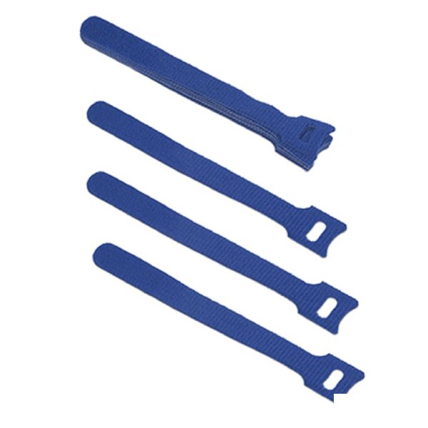 Cabeus CLAMP-150-BL Хомут для кабеля, липучка с мягкой застежкой, 150x14 мм, синий (10 шт.)