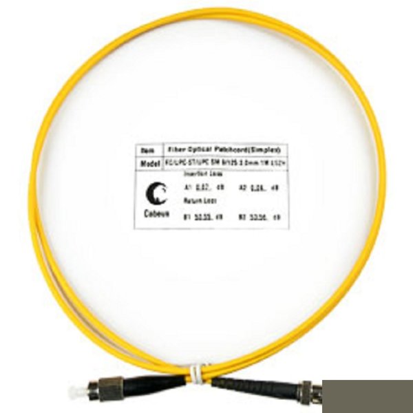 Cabeus FOP(s)-9-FC-ST-1m Шнур оптический simplex FC-ST 9/125 sm 1м LSZH