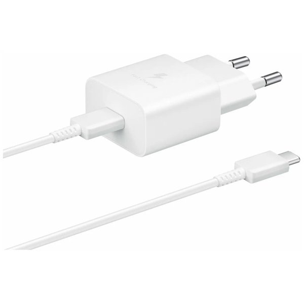 Сетевое зар./устр. Samsung EP-T1510X 2A+1.67A PD для Samsung кабель USB Type C белый (EP-T1510XWEGRU)