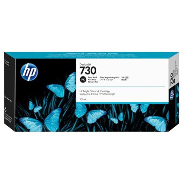 HP 730 P2V73A Картридж HP черный фото {HP DesignJet T1700, (300 мл)}