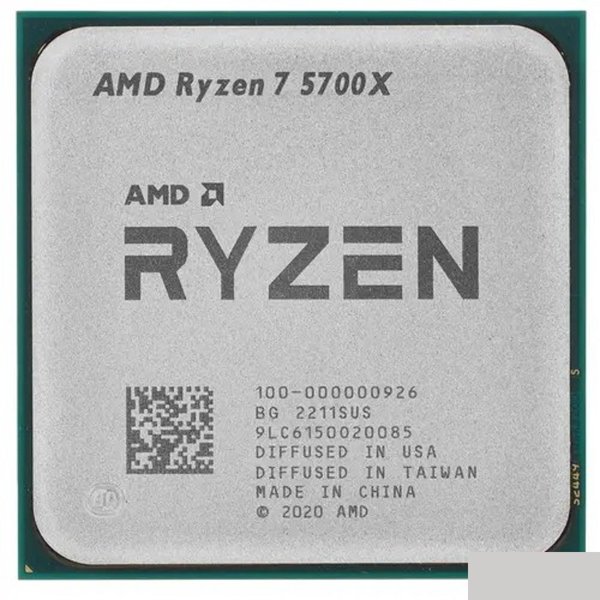 Товар с витрины. Протестирован. CPU AMD Ryzen 7 5700X OEM (100-000000926) { 3,40GHz, Turbo 4,60GHz, Without Graphics AM4}