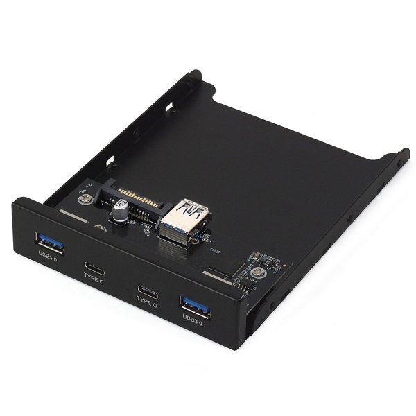 CROWN Панель CM-CP3.5U32C2 2 порта USB 3.0 и два высокоскоростных порта Type-C во внешний отсек 3.5"
