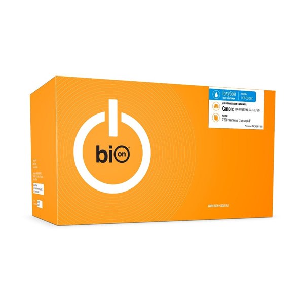 Bion BCR-C045HC Картридж для Canon {imageCLASS MF634Cdw/MF632Cdw/LBP612Cdw;Canon i-Sensys LBP611Cn/LBP613Cdw/MF631Cn/MF633Cdw/MF635Cx}(2200 стр.), Голубой, с чипом