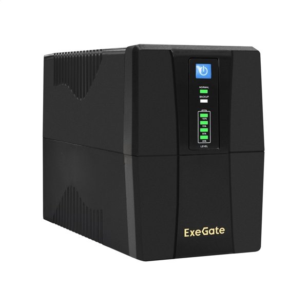Exegate EP285542RUS ИБП ExeGate Power Back BNB-650.LED.AVR.C13.RJ.USB <650VA/360W, LED, AVR,4*IEC-C13, RJ45/11, USB, Black>