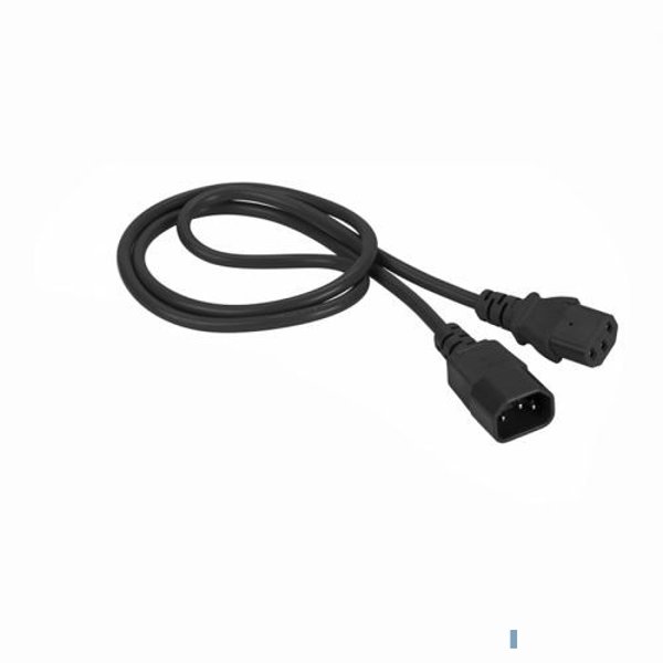 Lanmaster LAN-PP13/14-3.0-BK Шнур питания C13-C14, 3х0.75, 220В, 10А, черный, 3 метра