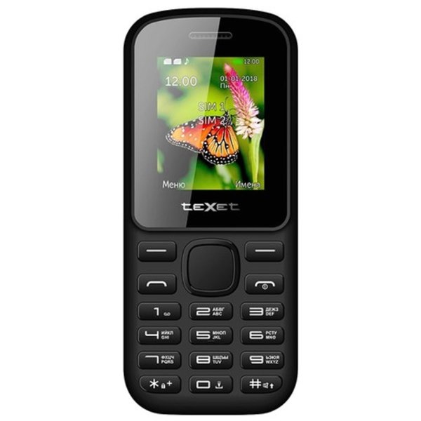 TEXET TM-130 черный-красный