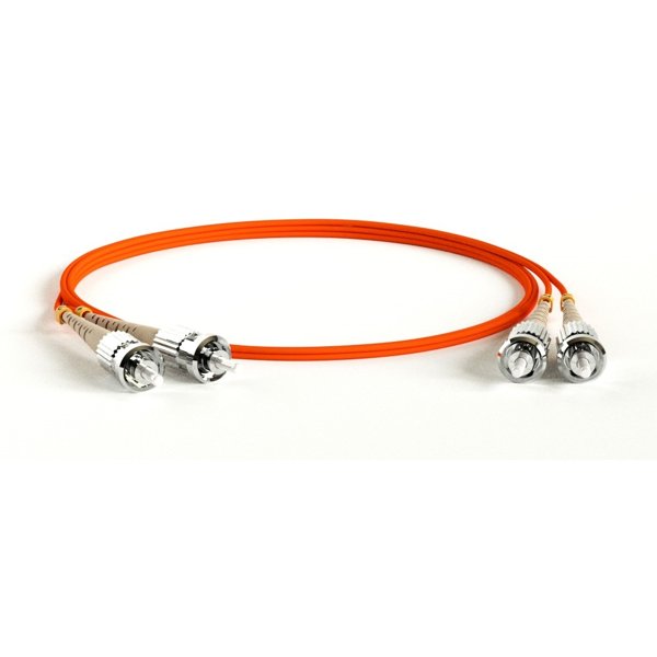 Hyperline FC-D2-62-ST/PR-ST/PR-H-2M-LSZH-OR Патч-корд волоконно-оптический (шнур) MM 62.5/125, ST-ST, 2.0 мм, duplex, LSZH, 2 м