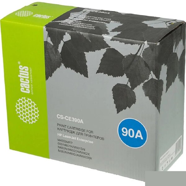 CACTUS CE390A Картридж (CS-CE390A) для HP LaserJet M4555MFP, черный , 10 000 стр