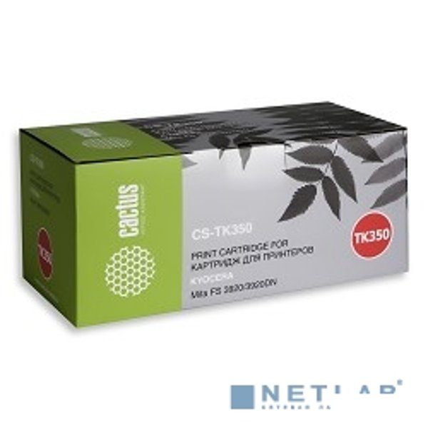 CACTUS TK-350 Тонер-картридж (CS-TK350) для принтера Kyocera Mita FS 3920/3920DN, черный, 15000 стр. (туба, 470 г.)