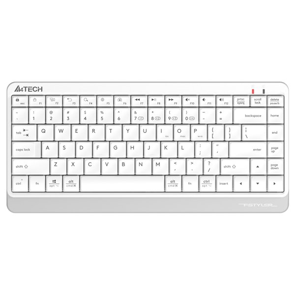 Клавиатура A4Tech Fstyler FBK11 белый/серый USB беспроводная BT/Radio slim [1595335]