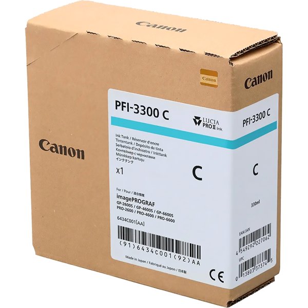 Картридж/ CANON INK PFI-3300 CYAN