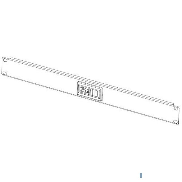 REM Фальшпанель с термометром в шкаф 19" 1U (R-FPT-1U)