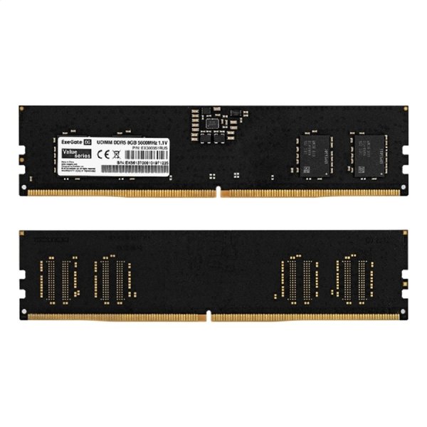 Exegate DDR5 DIMM 8GB EX300351RUS Модуль памяти ExeGate Value<PC5-44800> 5600MHz