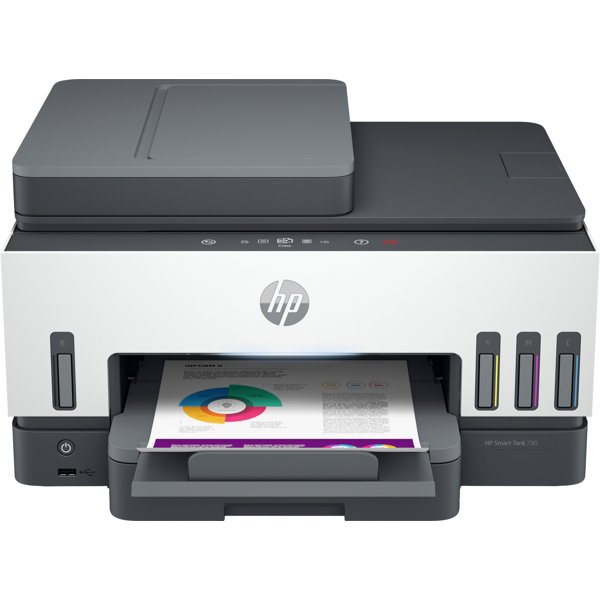 МФУ струйный HP Smart Tank 790 (4WF66A) A4 Duplex Net WiFi BT USB серый/белый