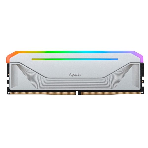Apacer  DDR5  16GB  6000MHz DIMM NOX RGB White Gaming Memory CL38 1.35V (Retail) 2048*8  Heat Sink (Retail) 3 years (AH5U16G60C622NWAA-1)