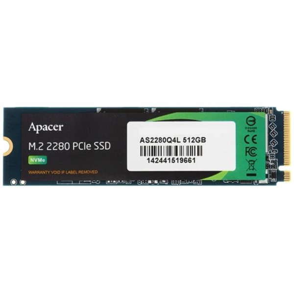 SSD Apacer M.2 2280 512GB AS2280Q4L Client SSD AP512GAS2280Q4L-1 3600/3000,  PCIe Gen4 x4, 3D NAND