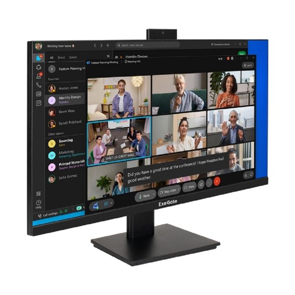 LCD ExeGate 27" EA2700A SuperView {IPS 1920x1080 75Hz 5ms 16:9 250cd 1000:1 178/178 D-Sub HDMI webcam AudioOut} [EX298881RUS]