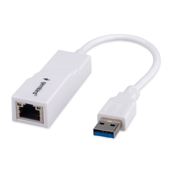 Gembird Сетевой адаптер Ethernet USB 3.0 - Gigabit Ethernet adapter, пластик, белый, RTL8153 (NIC-U11)