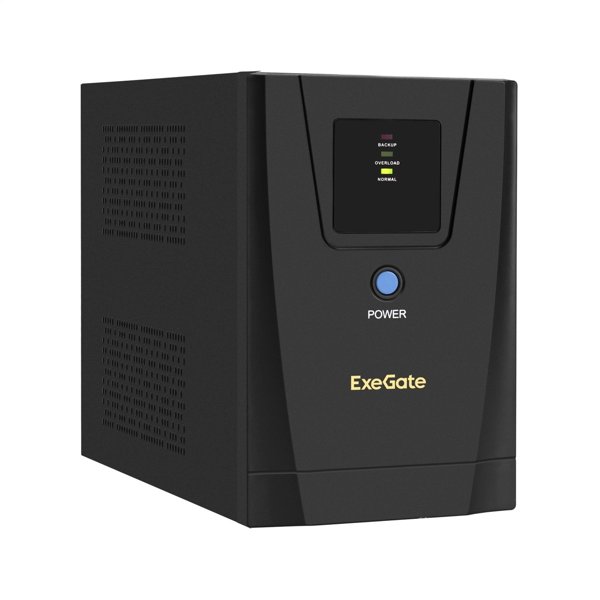 Exegate EP285496RUS ИБП ExeGate SpecialPro UNB-1500.LED.AVR.C13.RJ.USB <1500VA/950W, LED, AVR, 6*IEC-C13, RJ45/11, USB, Black>