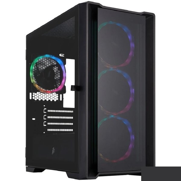 1STPLAYER TRILOBITE T4-G GLASS ARGB Black / mATX / 4x120mm ARGB fans / T4-G-BK-4FS7