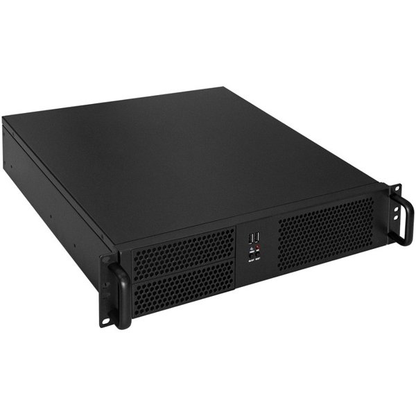 Exegate EX293321RUS Серверный корпус ExeGate Pro 2U390-04 <RM 19", высота 2U, глубина 390, БП 1000ADS, USB>