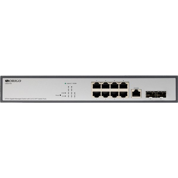 ORIGO OS3110/A1A Управляемый L2 коммутатор 8x1000Base-T, 2x1000Base-X SFP