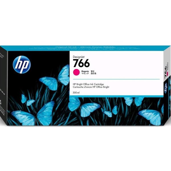 HP 766 300-ml Magenta Ink (P2V90A)