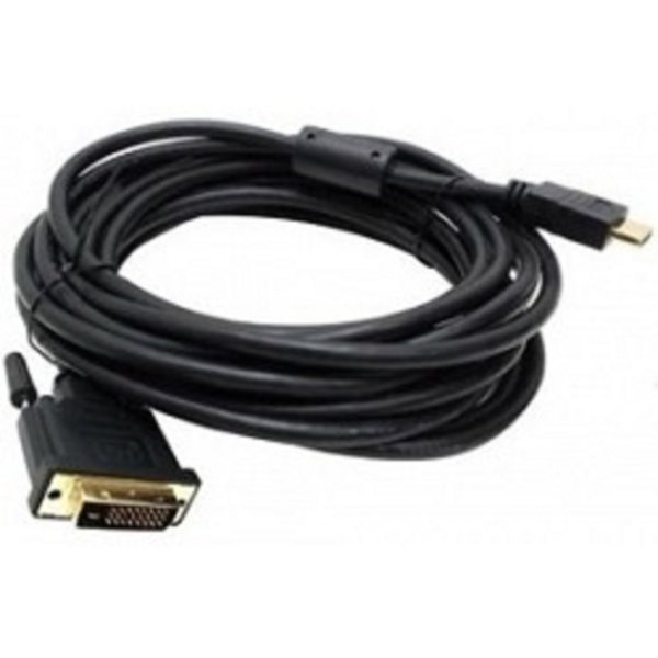 Кабель Buro HDMI-19M-DVI-D-10m 24M/19M 10м позол/ферритовые кольца (HDMI-19M-DVI-D-10M)
