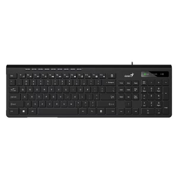 Клавиатура Genius SlimStar 230II, {Черный, проводная, USB, 104 клавиши} [31310048402]