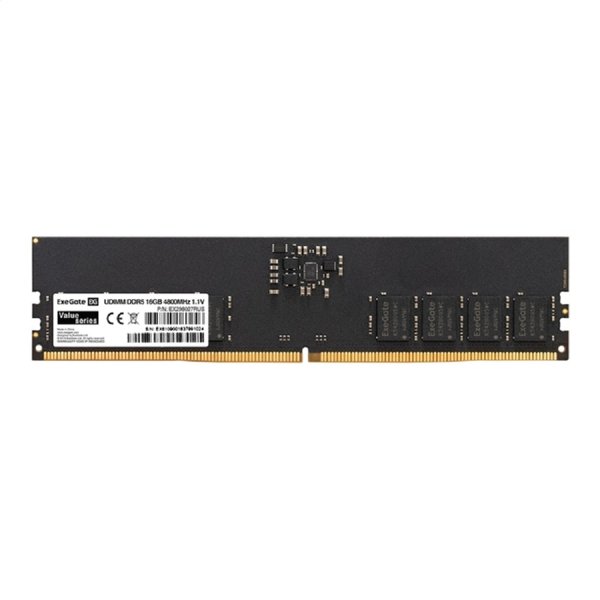 Exegate DDR5 DIMM 16GB EX298027RUS Модуль памяти ExeGate Value <PC5-38400> 4800MHz