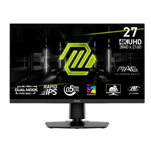 MSI MAG 27" 272URDF E16 {IPS 3840x2160/1920x1080 160Hz/320Hz 0.5ms 400cd HDMI DisplayPort USB HAS}