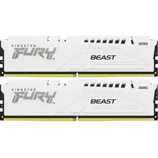 Kingston DDR5 DIMM 32GB 5200MT/s CL40 (Kit of 2) FURY Beast White XMP KF552C40BWK2-32