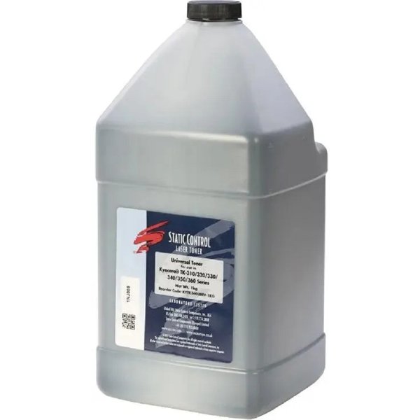 SC Тонер Static Control KYTKUNIV-1KG черный флакон 1000гр. для принтера Kyocera TK-120/130/140/160/170/1130/1140/3100/3110/3120/3130/4105/435
