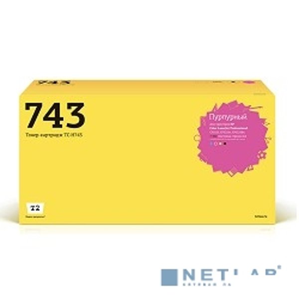 T2 CE743A Картридж (TC-H743) для HP CLJ Professional CP5225/5225n/5225dn (7000 стр.) пурпурный, с чипом, восст.