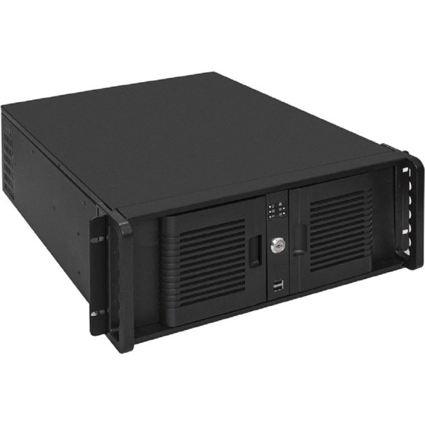 Exegate EX300100RUS Серверный корпус ExeGate Pro 4U480-15/4U4132 <RM 19", высота 4U, глубина 480, БП 900PAS, USB>