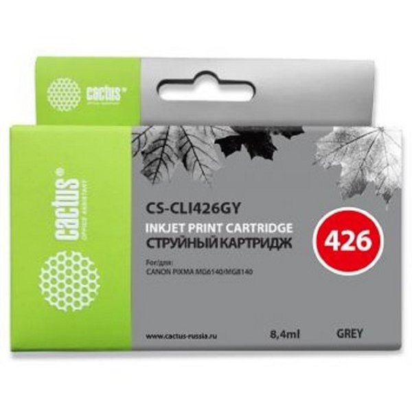 Cactus CLI426GY  Картридж  для Canon MG5140/5240/6140/8140/MX884, серый