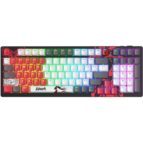 A4Tech WS98 Naraka механическая серый/красный USB беспроводная BT/Radio for gamer LED (WS98)