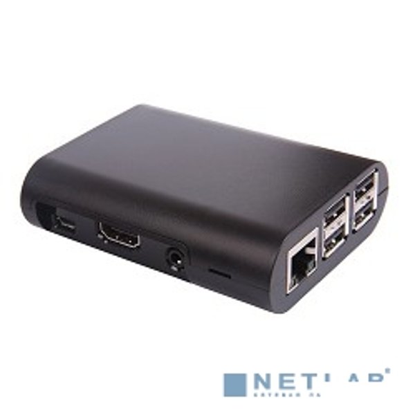 Raspberry 41433 Корпус PI 3/PI 2 model B/ model B+ (Black) овальный, на винтах (41433)