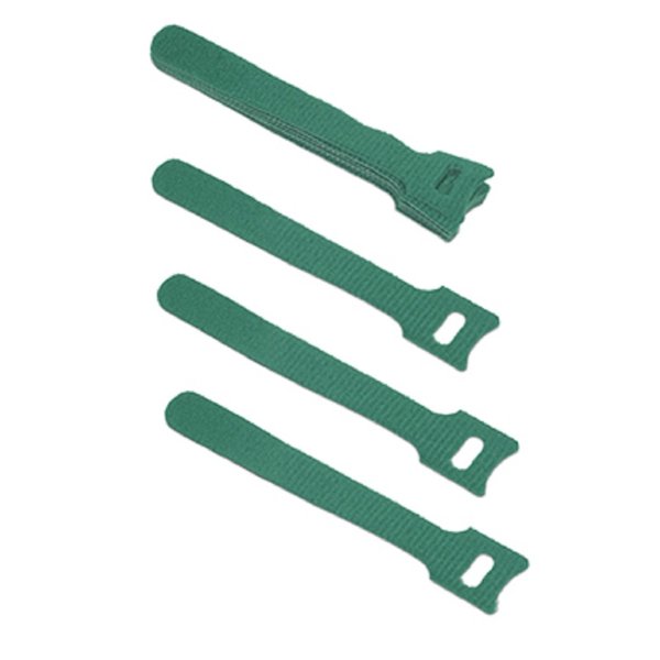 Cabeus CLAMP-125-GN Хомут для кабеля, липучка с мягкой застежкой, 125x14 мм, зеленый (10 шт.)