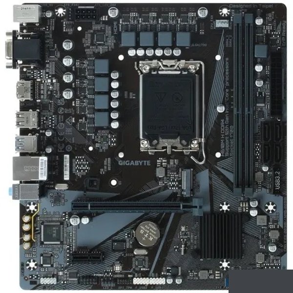 Gigabyte H610M H DDR4 {Socket 1700, Intel®H610, 2xDDR4-3200, D-SUB+HDMI, 1xPCI-Ex16, 1xPCI-Ex1, 4xSATA3, 1xM.2, 8Ch Audio, GLan, (4+4)xUSB2.0, (2+2)xUSB3.2, 2xPS/2, mATX, OEM }