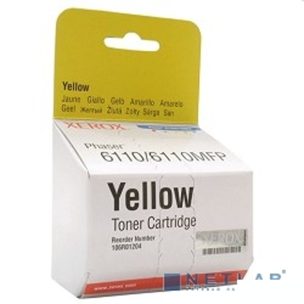 XEROX 106R01204 Тонер-картридж для Phaser 6110, Yellow (1000 стр.)