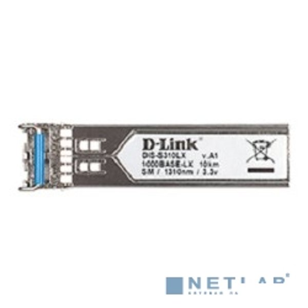 D-Link S310LX/A1A  PROJ Промышленный SFP-трансивер с 1 портом 1000Base-LX для одномодового оптического кабеля (до 10 км)