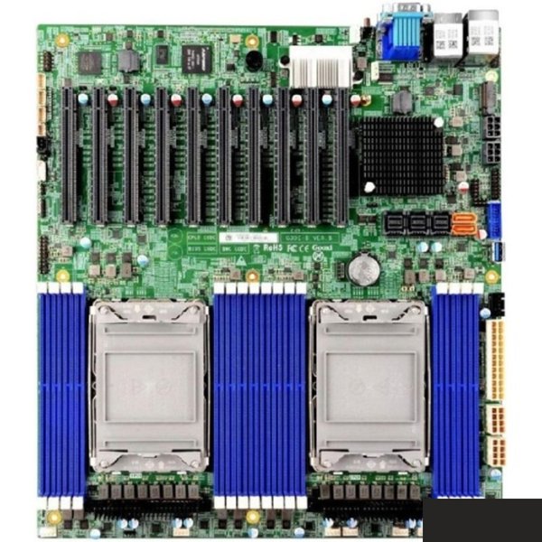 MB Gooxi G3DE-B-PK, 2x LGA 4189 Intel Gen3, 16xDDR4 ECC REG, 3xSFF8643, 6* PCI-E 4.0 x8, 4* PCI-E 4.0 x16, M.2 PCIe x4 2280, 2* SATA DOM, 2x1GbE LAN i350, IPMI, VGA, COM, 2*USB 3.0, E-ATX