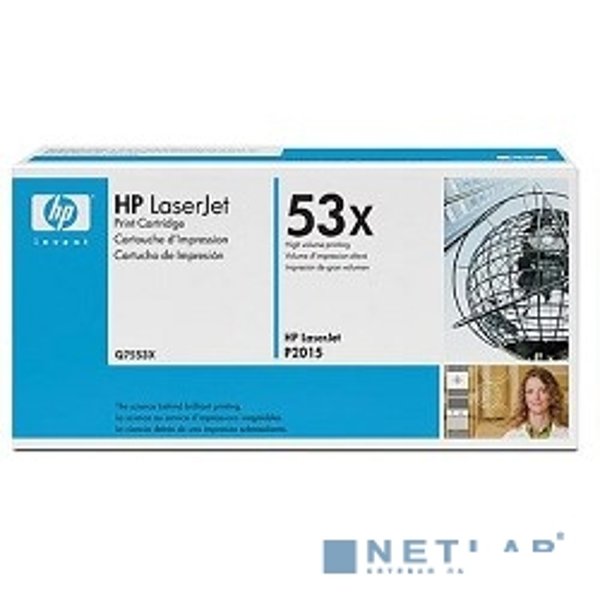 HP Q7553X Картридж ,Black{LaserJet P2015, Black, (7000 стр.)}