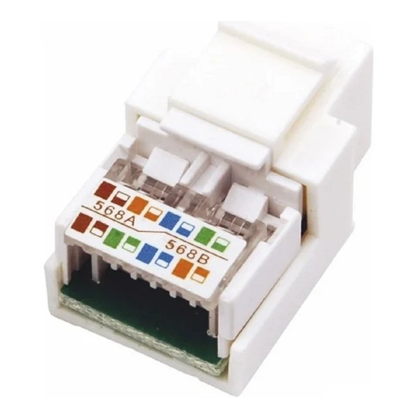 Rexant (03-1011) Модуль Keystone Jack RJ-45(8P8C), UTP, CAT 5e, тип 180 градусов, белый