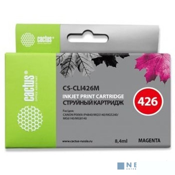Cactus CLI426M  Картридж  для Canon MG5140/5240/6140/8140/MX884, пурпурный  (8.4мл)