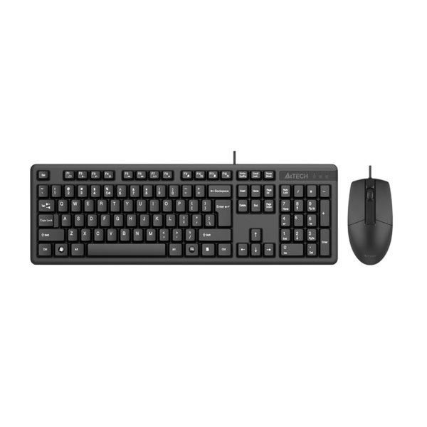 Клавиатура + мышь A4Tech KK-3330 клав:черный мышь:черный USB [1530249]