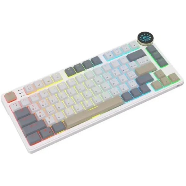 Клавиатура RK N80 беспроводная Pearly Dawn, линейные свитчи RK Red