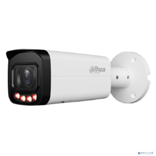 DAHUA DH-IPC-HFW2849TP-ZAS-IL Уличная цилиндрическая IP-видеокамера SmartDualLight 8Мп, 1/2.7” CMOS, моторизованный объектив 2.7~13.5мм, видеоаналитика, микрофон, ИК 60м, LED 60м, IP67, IK10